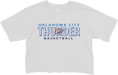 Blue 84 Women's NBA Officially Licensed Cropped T-Shirt White in Saudi Arabia