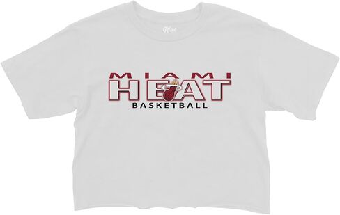 Blue 84 Women's NBA Officially Licensed Cropped T-Shirt White in Saudi Arabia