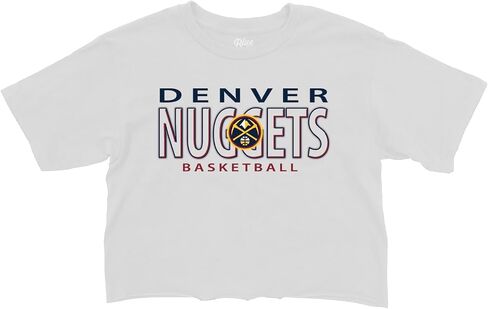 Blue 84 Women's NBA Officially Licensed Cropped T-Shirt White in Saudi Arabia