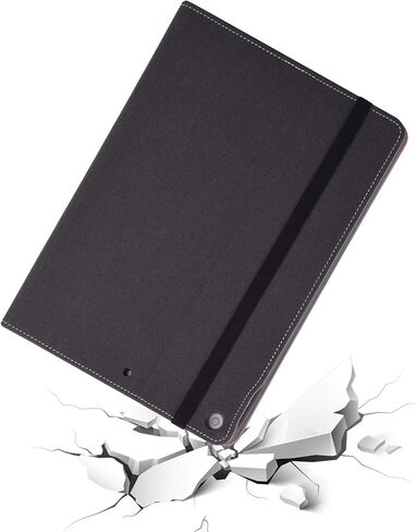 HFcoupe 10.2 Inch iPad Case for 9th 8th 7th Generation(2021/2020 / 2019), Multi-Angle Stand Protective Cover for iPad Gen 9 8 7, Auto Wake/Sleep Folio with Pencil Holder and Pocket, Dark Brown in Kuwait
