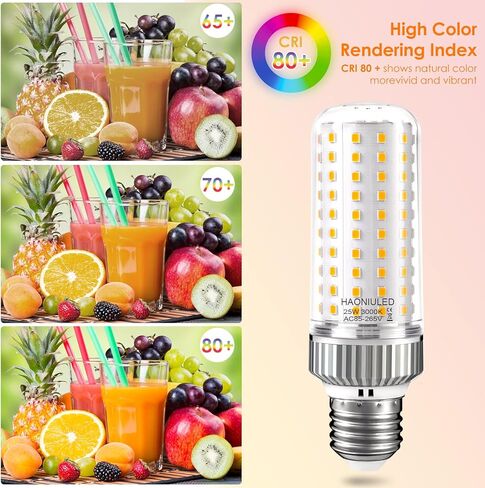 لمبة ضوء الذرة LED E26 قاعدة 16 وات لمبة شمعدان LED 150 وات مكافئة، أبيض بارد 6000K 1900 لومن غير قابل للتعتيم مناسب للمنزل الداخلي وممر العلية حزمة من 2 in Kuwait