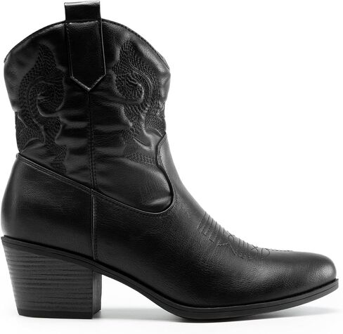 حلم أزواج المرأة الغربية كاوبوي راعية البقر المطرزة حذاء من الجلد موضة منخفضة كعب مكتنز جولة تو الخريف الجوارب القصيرة الأحذية in Kuwait