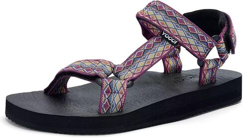 صنادل نسائية صنادل صيفية كاجوال للنساء مع نعل داخلي لحصيرة اليوجا ودعم قوس القدم، أحذية مائية خفيفة الوزن في الهواء الطلق in Kuwait