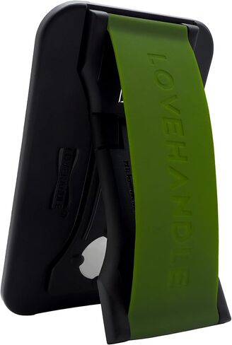 LoveHandle PRO MagSafe Compatible Phone Grip - Phone Strap - Mount, Handle and Kickstand for Smartphone and Tablet - Crystal Clear Glitter - Eligible for All magsafe Devices in Kuwait