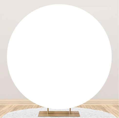 Laeacco Solid Black Round Backdrop Polyester 3x3ft Pure Black Circle Backdrop Cover Baby Shower Birthday Gender Reveal Wedding Anniversary Theme Party Decor Cake Table Banner Portrait Shooting in Saudi Arabia