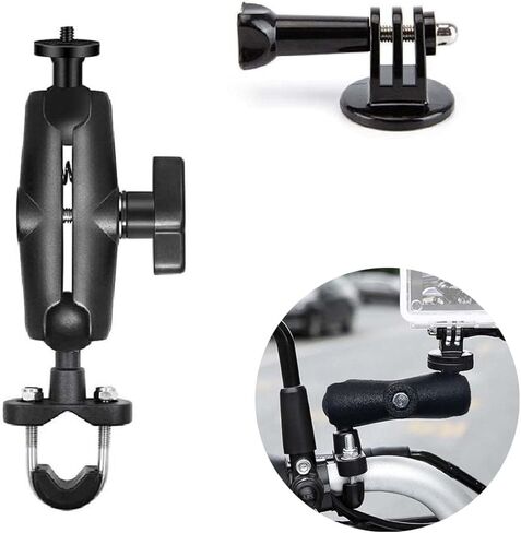 حامل كاميرا Usmallbee للدراجات النارية لـ Gopro، حامل كروي 1 بوصة/25 مم متوافق مع ذاكرة الوصول العشوائي مقاس B، لـ GoPro Hero11/10/9/8...4، Insta360 ONE X3، X2، X، RS، R in Kuwait