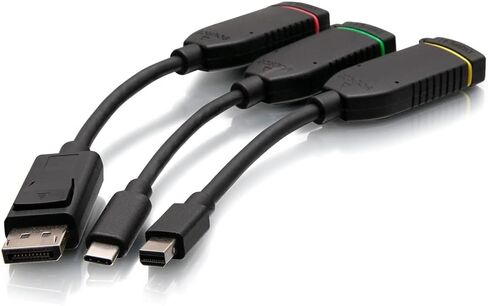 C2G Universal 4K HDMI Dongle Adapter Ring with Color Coded DisplayPort, Mini DisplayPort, and USB-C, C2G30028 in Kuwait