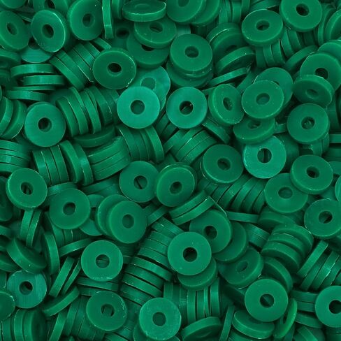 Bundooraking 2000+pcs Apple Green Clay Beads Bulk, Polymer Clay Beads for Bracelets Making, heishi Beads for Bracelets, Flat Beads (6mm). in Saudi Arabia