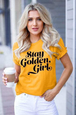 Golden Girls Shirts for Women Inspiration Letter Graphic Kindness Shirts Casual 80s Vintage Tee Tops in Saudi Arabia