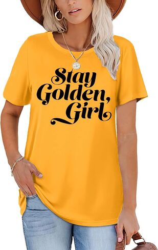 Golden Girls Shirts for Women Inspiration Letter Graphic Kindness Shirts Casual 80s Vintage Tee Tops in Saudi Arabia