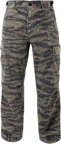 Rothco Vintage R/S Vietnam Fatigue Pants, Tiger Stripe Camo, X-Small in Saudi Arabia