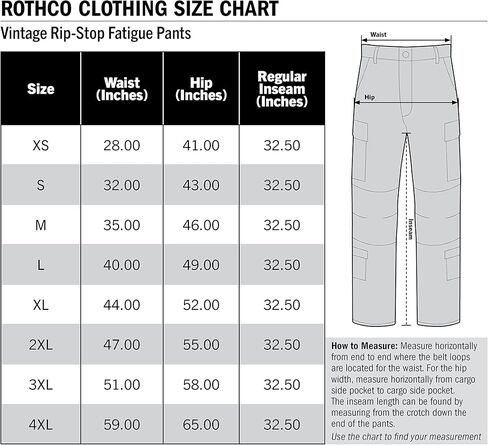 Rothco Vintage R/S Vietnam Fatigue Pants, Tiger Stripe Camo, X-Small in Saudi Arabia