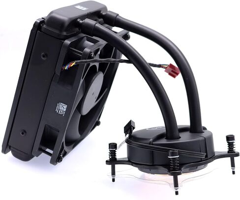 Deal4GO 125W CPU Liquid Water Cooling Fan Cooler System 2G44F 76PC8 Replacement for Dell XPS 8950 Desktop, Black in Saudi Arabia