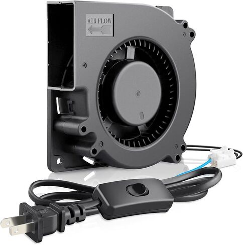AC EC Powered 120mm x 32mm Radial Centrifugal Blower Fan 110V 115V 120V 220V 240V for Refrigerator Receiver DVR Xbox Modem AV Cabinet Cooling in Saudi Arabia