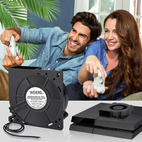 AC EC Powered 120mm x 32mm Radial Centrifugal Blower Fan 110V 115V 120V 220V 240V for Refrigerator Receiver DVR Xbox Modem AV Cabinet Cooling in Saudi Arabia