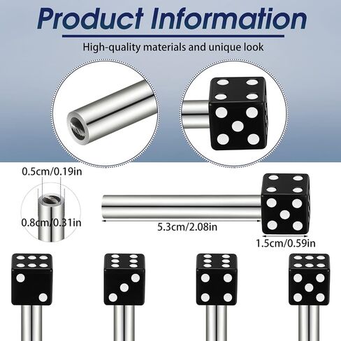 8 Pieces Car Door Lock Knobs Dice Interior Door Lock Pull Knobs Car Door Knobs Pin Set for Car SUV Pickup Truck Automobile, 2.08 x 0.31 Inch Black in Saudi Arabia
