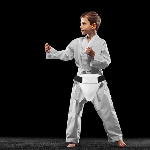 Kids Groin Guard Boxing Groin Guard Shock-Absorbing Taekwondo Karate Sanda Crotch Protector for Stand Up Sports Boxing in Saudi Arabia
