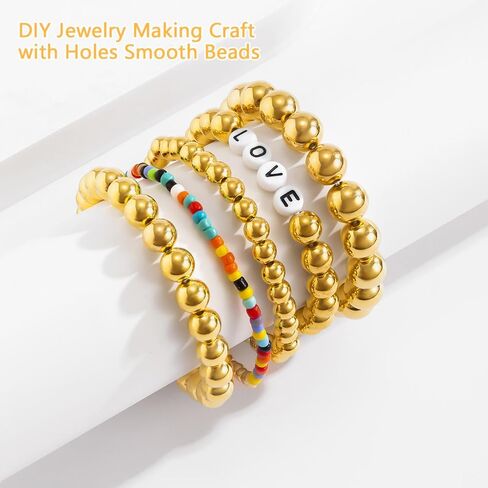 خرز فضي، 200 قطعة 12 مم خرز لؤلؤ فضي لصنع المجوهرات، خرز مملوء بالفضة لصنع المجوهرات والأساور والقلائد والشعر والحرف اليدوية والديكور وحشو المزهرية in Kuwait