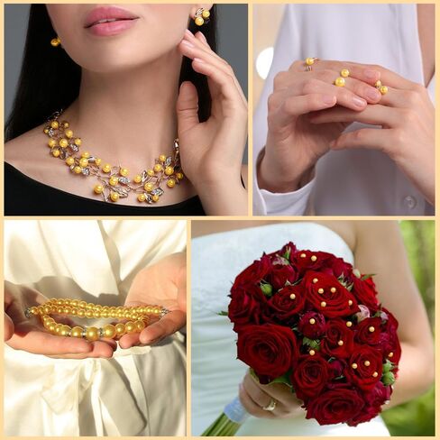 خرز فضي، 200 قطعة 12 مم خرز لؤلؤ فضي لصنع المجوهرات، خرز مملوء بالفضة لصنع المجوهرات والأساور والقلائد والشعر والحرف اليدوية والديكور وحشو المزهرية in Kuwait