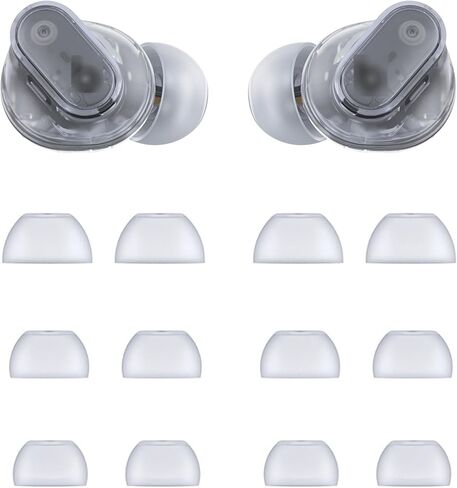 أطراف أذن ALXCD متوافقة مع Beats Studio Buds، 3 مقاسات S/M/L، 6 أزواج من وسائد الأذن الناعمة المصنوعة من السيليكون، متوافقة مع Beats Studio Buds، رمادي قمر in Kuwait