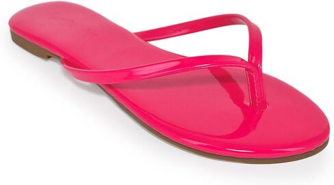 صندل كلاسيكي من الجلد الصناعي اللامع بمقدمة من اللوز وفليب فلوب in Kuwait