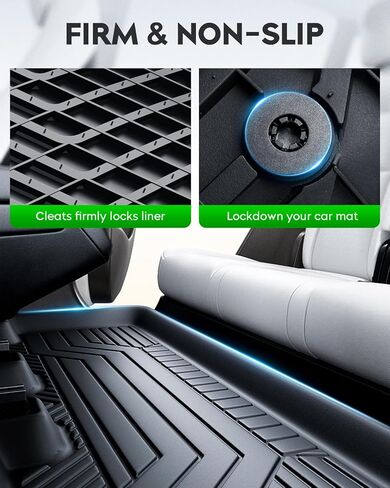 سجادات أرضية مناسبة لسيارة Mercedes Benz GLE 350/450/53 AMG/ 580/63 AMG S (غير مناسبة للكوبيه) 2020-2024، بطانات أرضية TPE مناسبة لجميع الأحوال الجوية، سجادات سيارة للصف الأمامي والثاني (أسود، مجموعة من 3) in Kuwait