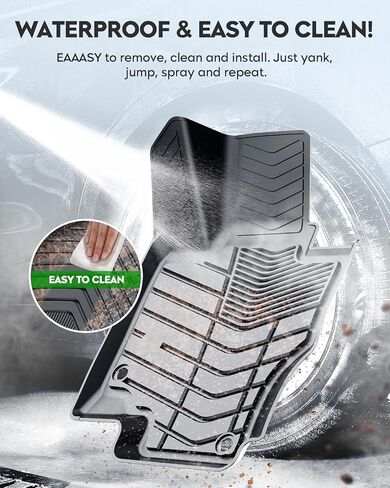 سجادات أرضية مناسبة لسيارة Mercedes Benz GLE 350/450/53 AMG/ 580/63 AMG S (غير مناسبة للكوبيه) 2020-2024، بطانات أرضية TPE مناسبة لجميع الأحوال الجوية، سجادات سيارة للصف الأمامي والثاني (أسود، مجموعة من 3) in Kuwait