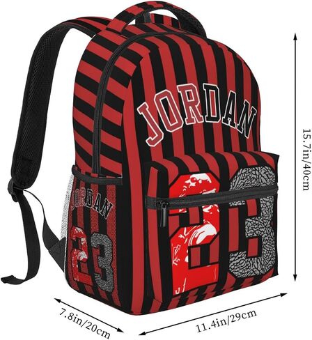 3D Fashion Novelty Backpack for Men Women 17 inch Multifunction Laptop Backpack Zipper Fan Travel Daypacks Stripe in Saudi Arabia