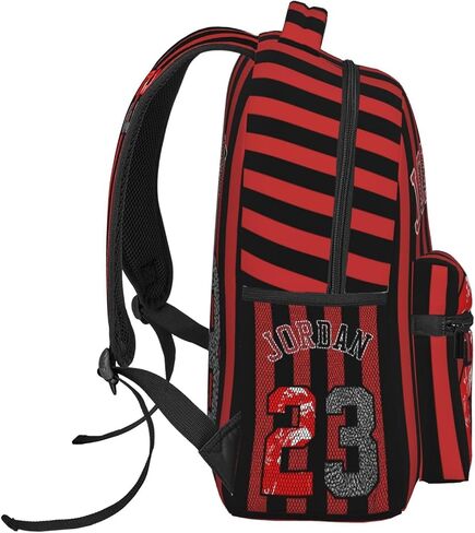 3D Fashion Novelty Backpack for Men Women 17 inch Multifunction Laptop Backpack Zipper Fan Travel Daypacks Stripe in Saudi Arabia