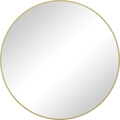 48 Inch Oversized Big Size Circular Mirror Wall Mirror, Round Vanity Mirror Metal Framed Dressing Mirror for Bathroom, Living Room, Bedroom in Saudi Arabia