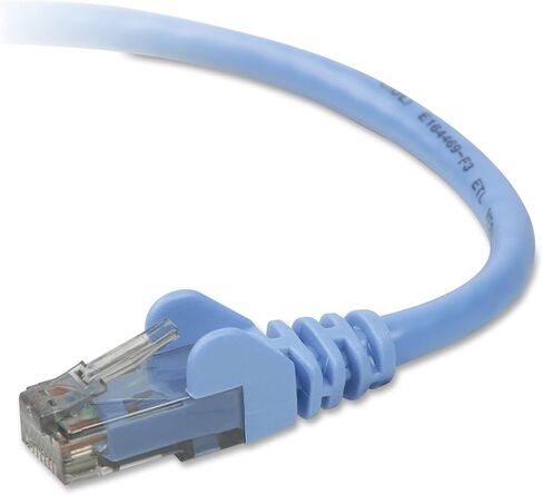 كابل توصيل Belkin CAT6 بطول 15 قدم Snagless (أزرق) (عبوة من قطعتين) in Kuwait