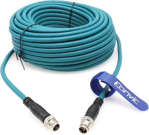 كابل إيثرنت Eonvic M12 X-Code Cat6 8 مواضع عالية المرونة وكابل شبكات جيجابت إيثرنت الصناعية للتطبيقات الصناعية (50 سم) in Kuwait