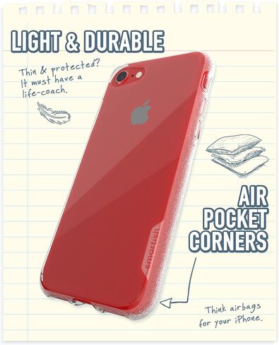 حافظة Smartish iPhone SE النحيفة - Gripmunk [خفيفة الوزن + واقية] غطاء رفيع لهاتف Apple iPhone SE 2022/2020 وiPhone 7/8 - Black Tie Affair in Kuwait