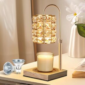 LOHAS Candle Warmer Lamp with Adjustable Timer and Height, Dimmable Wax Melt and Jar Candle Warmer for Home Decor, Housewarming Gifts for New Residences