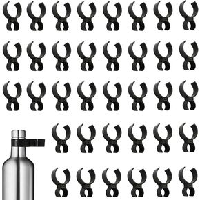 36PCS Champagne Bottle Single Holder Safety Clips, Champagne Bottle Clips, Cake Candle Clip for Candle