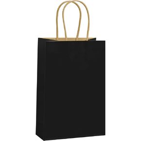 REMTAP Gift Paper Bags Kraft Bags with Handles Bulk Gift Bags for Wedding Party Craft Retail Packaging, Shopping Bags, Party Favor Bags, Retail Bags (White-M-50pcs, 8 * 4.5 * 10.5) in Saudi Arabia