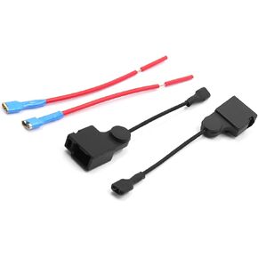 Motoforti Car Horn Speaker Adapter, Wiring Harness Pigtail Socket, for Toyota, Plastic, Black Red, 2Pcs
