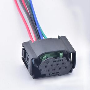 8 Pin Acc Electric Eye Radar Sensor Plug Lane Change Assist Controller Connector for VW Audi A4L A5 A6 BMW 4F0972708(Internal Black)