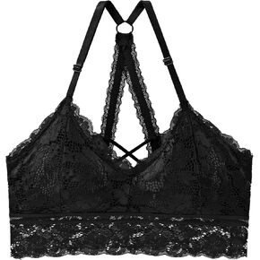 Women Lace Bralettes Wireless Padded Bra