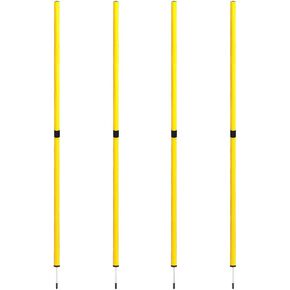 Spiral Agility Training Poles Soccer Speed Agility Training Sticks Detachable Slalom Poles Set