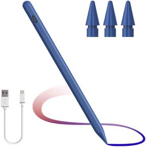 Stylus Pen 2.5X Faster Charge,iPad Pen Compatible with iPad 10th/9th/8th/7th/6th,iPad Pro (12.9"/11") in 2018-2023,iPad Mini 6th/5th,iPad Air 5th/4th/3rd,with Palm Rejection,More Durable Tip,White
