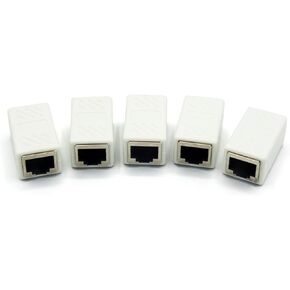 Ethernet Extender RJ45 Couplers Network Cable Coupler Internet Female to Female Connector Inline Coupler for Cat5/ Cat5e/ Cat6/ Cat7 Ethernet Extension Cable (10 Pack Black) in Kuwait