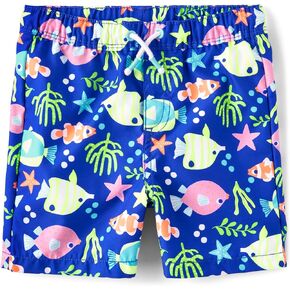Gymboree,and Toddler Swim Trunks,Fish Blue,18-24 Months