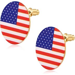 Fourth of July Earrings American Flag Patriotic Earrings for Women Independence Day Memorial Day Holiday Jewelry Gifts
