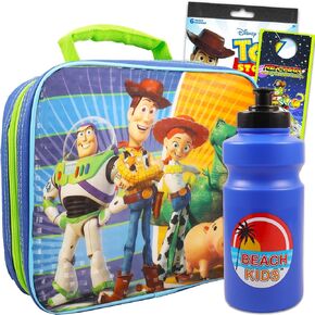 Fast Forward Toy Story Lunch Box for Toddlers Set - Buzz Lightyear Lunch Box, Water Pouch, Stickers, More | Lightyear Lunch Bag
