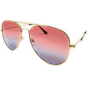 My Shades - Aviator Sunglasses Multi Color Lenses Classic Retro Metal Frame