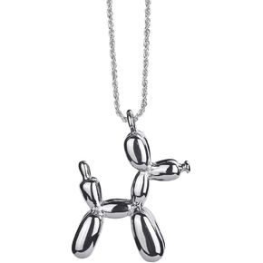 Balloon Dog Necklace Pendant for Men Women Hiphop Clown Charm Necklace Titanium steel Vintage Jewelry in Kuwait