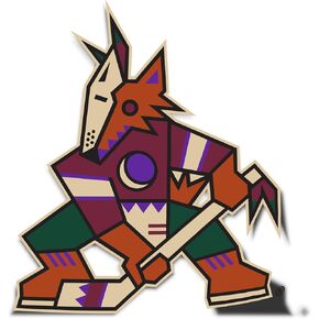 Desert Cactus Arizona Coyotes Team NHL National Hockey League Sticker Vinyl Decal Laptop Water Bottle Car Scrapbook (Individual B)