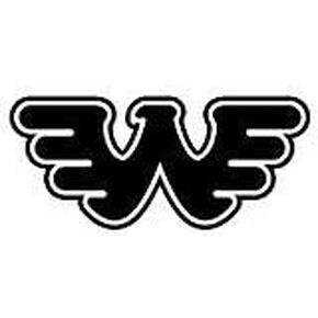 WAYLON JENNING ROCK BAND WING LOGO STICKERS ROCK BAND SYMBOL 6" DECORATIVE DIE CUT DECAL - BLACK