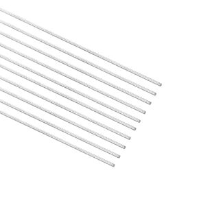 Unifizz 0.5mm x 200mm 304 Stainless Steel Solid Round Rod for DIY Craft Model Car Helicopter Airplane - 10pcs